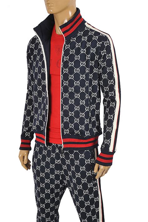 gucci sweatsuit mens cheap|gucci jogging suits for men.